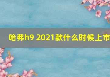 哈弗h9 2021款什么时候上市